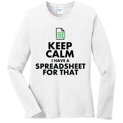 Funny Excel Spreadsheets Lover Gift Accountant Men Women Ladies Long Sleeve Shirt