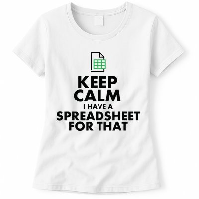 Funny Excel Spreadsheets Lover Gift Accountant Men Women Womens T-Shirt