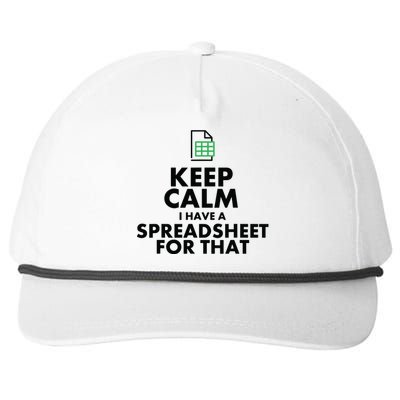 Funny Excel Spreadsheets Lover Gift Accountant Men Women Snapback Five-Panel Rope Hat