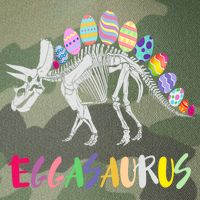 Funny Eggasaurus Stegosaurus Egg Dinosaur Happy Easter Day Legacy Tie Dye Trucker Hat