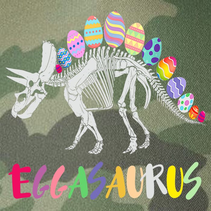Funny Eggasaurus Stegosaurus Egg Dinosaur Happy Easter Day Legacy Tie Dye Trucker Hat