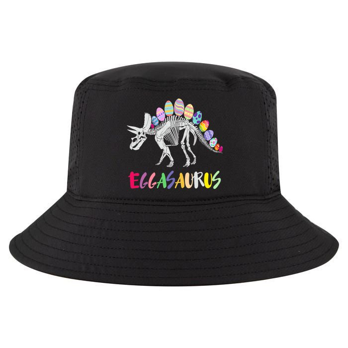 Funny Eggasaurus Stegosaurus Egg Dinosaur Happy Easter Day Cool Comfort Performance Bucket Hat