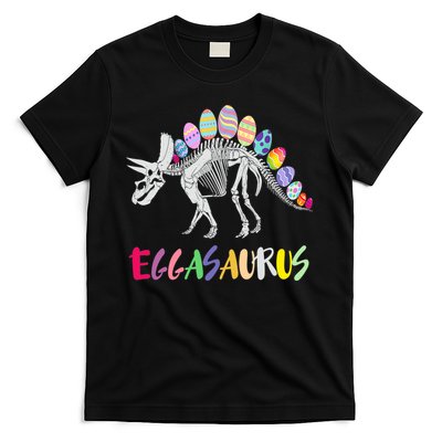 Funny Eggasaurus Stegosaurus Egg Dinosaur Happy Easter Day T-Shirt