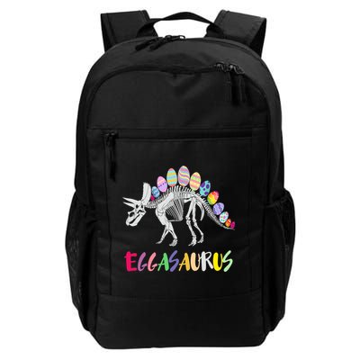 Funny Eggasaurus Stegosaurus Egg Dinosaur Happy Easter Day Backpack