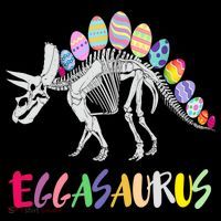 Funny Eggasaurus Stegosaurus Egg Dinosaur Happy Easter Day Sustainable Beanie