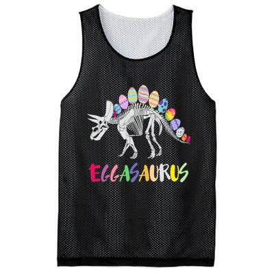 Funny Eggasaurus Stegosaurus Egg Dinosaur Happy Easter Day Mesh Reversible Basketball Jersey Tank