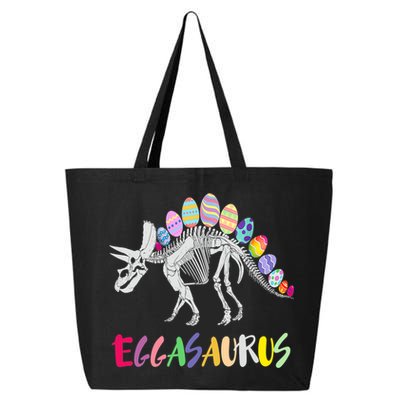 Funny Eggasaurus Stegosaurus Egg Dinosaur Happy Easter Day 25L Jumbo Tote