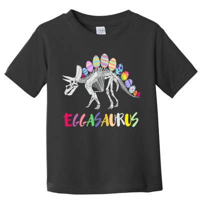 Funny Eggasaurus Stegosaurus Egg Dinosaur Happy Easter Day Toddler T-Shirt
