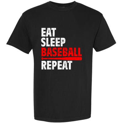 Funny Eat Sleep Baseball Repeat Gift Garment-Dyed Heavyweight T-Shirt