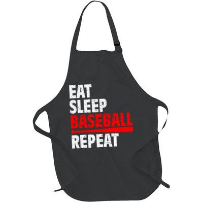 Funny Eat Sleep Baseball Repeat Gift Apron
