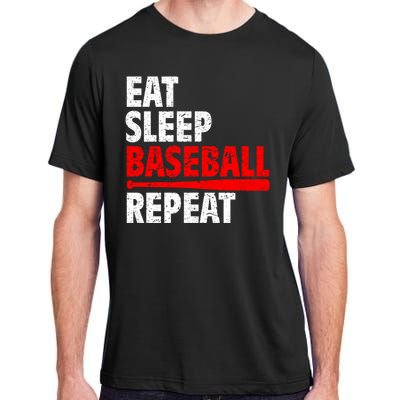 Funny Eat Sleep Baseball Repeat Gift Adult ChromaSoft Performance T-Shirt