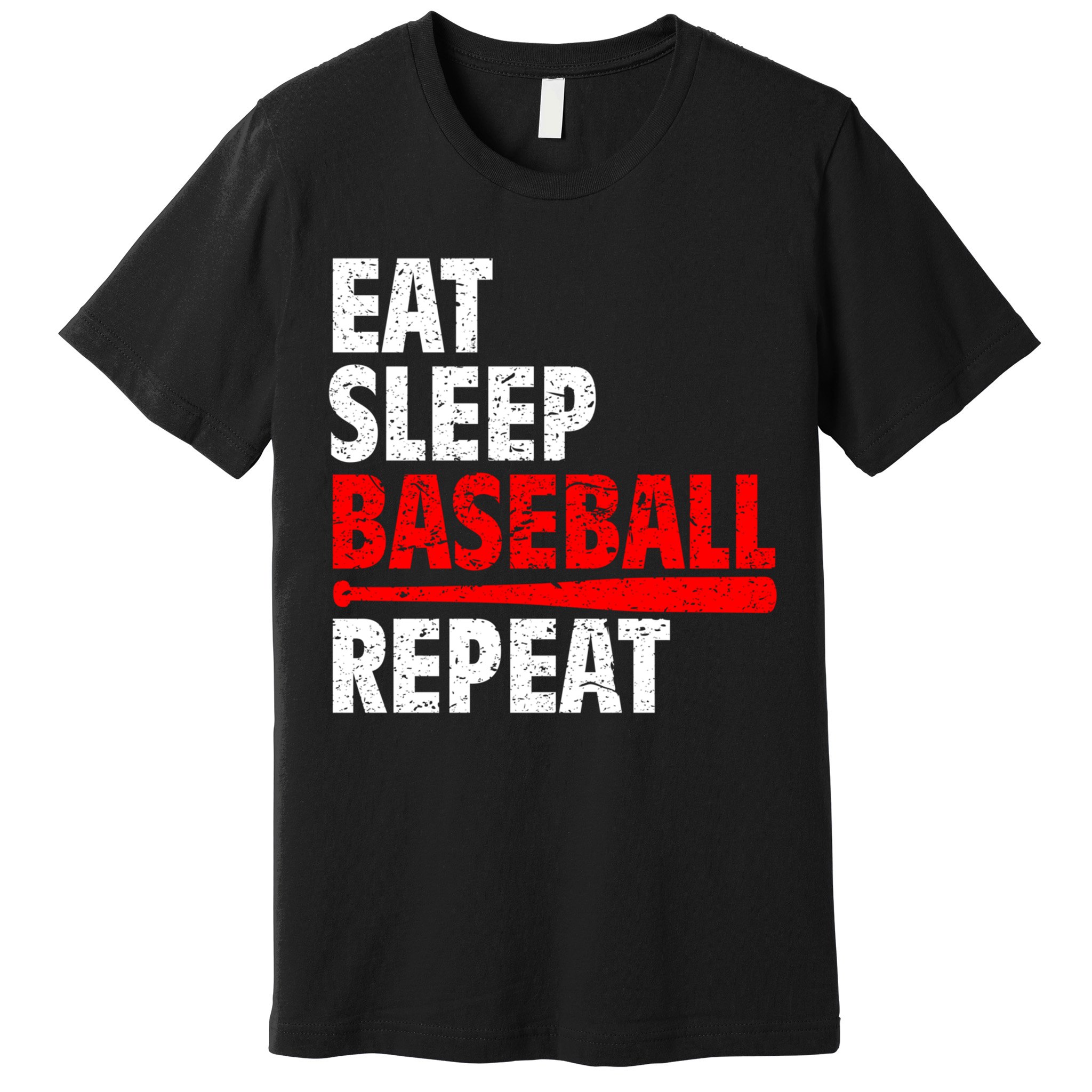 Funny Eat Sleep Baseball Repeat Gift Premium T-Shirt