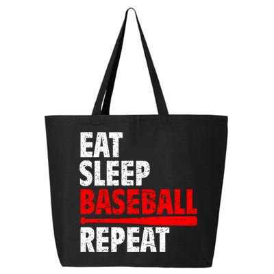 Funny Eat Sleep Baseball Repeat Gift 25L Jumbo Tote