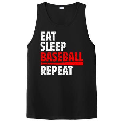 Funny Eat Sleep Baseball Repeat Gift PosiCharge Competitor Tank