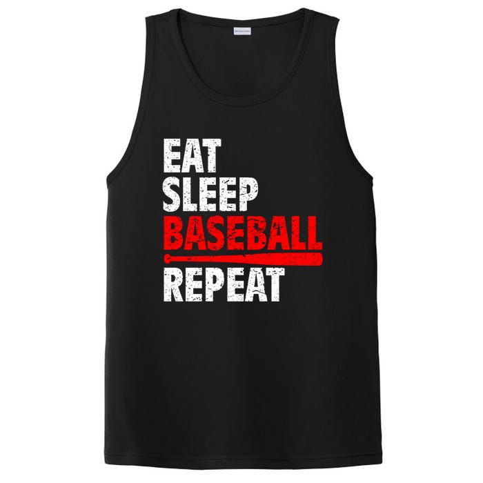 Funny Eat Sleep Baseball Repeat Gift PosiCharge Competitor Tank