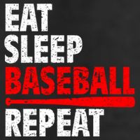 Funny Eat Sleep Baseball Repeat Gift Hat