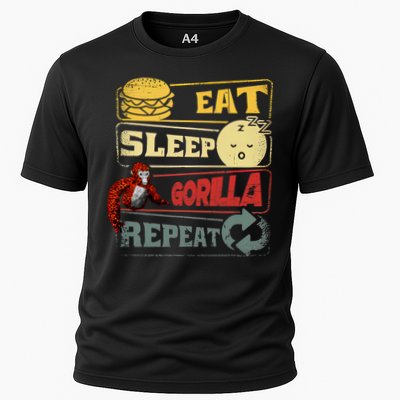 Funny Eat Sleep Gorilla Decorations Monke Tag Vr Game Gifts Performance Shirt