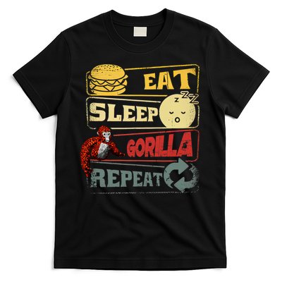 Funny Eat Sleep Gorilla Decorations Monke Tag Vr Game Gifts T-Shirt