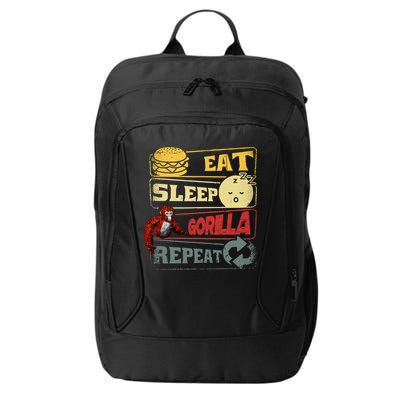 Funny Eat Sleep Gorilla Decorations Monke Tag Vr Game Gifts City Backpack