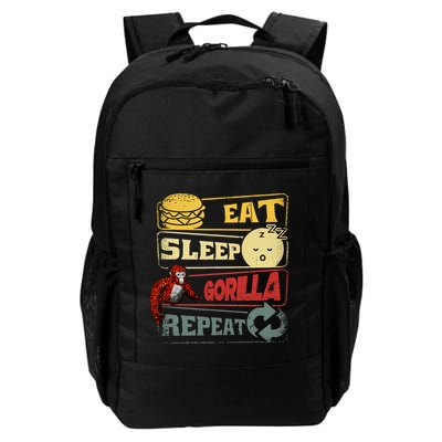 Funny Eat Sleep Gorilla Decorations Monke Tag Vr Game Gifts Backpack