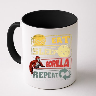 Funny Eat Sleep Gorilla Decorations Monke Tag Vr Game Gifts Mug