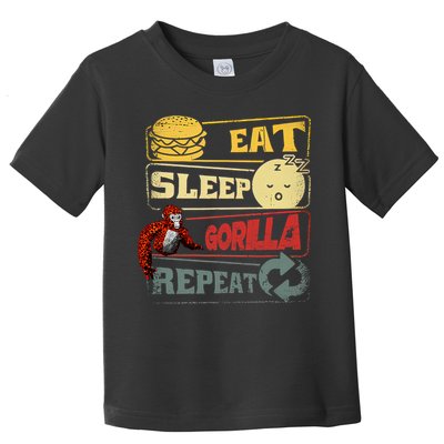 Funny Eat Sleep Gorilla Decorations Monke Tag Vr Game Gifts Toddler T-Shirt
