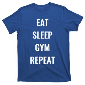 Funny Eat Sleep Gym Repeat Gym Goer Workout Lover Gift T-Shirt