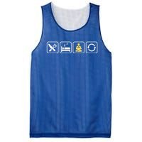 Funny Eat Sleep Meditate Repeat Yoga Gift Mesh Reversible Basketball Jersey Tank