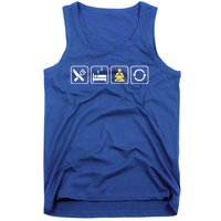 Funny Eat Sleep Meditate Repeat Yoga Gift Tank Top