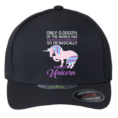 Funny Ehlersgiftdanlos Syndrome Awareness Unicorn Lover Humor Gift Flexfit Unipanel Trucker Cap