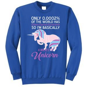 Funny Ehlersgiftdanlos Syndrome Awareness Unicorn Lover Humor Gift Tall Sweatshirt