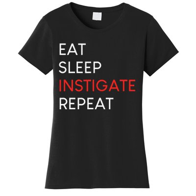 funny et sleep instigate repeat Women's T-Shirt