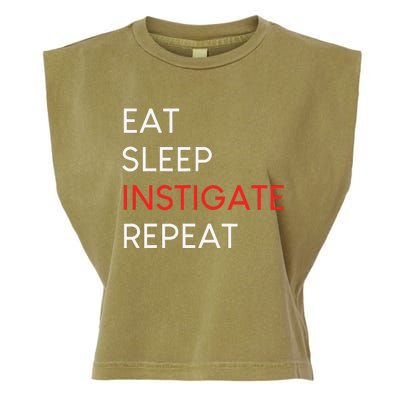 funny et sleep instigate repeat Garment-Dyed Women's Muscle Tee