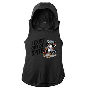 Funny Exit Spite Ladies PosiCharge Tri-Blend Wicking Draft Hoodie Tank