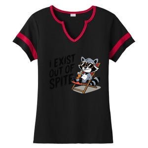 Funny Exit Spite Ladies Halftime Notch Neck Tee