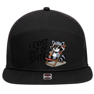 Funny Exit Spite 7 Panel Mesh Trucker Snapback Hat