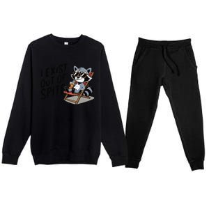 Funny Exit Spite Premium Crewneck Sweatsuit Set