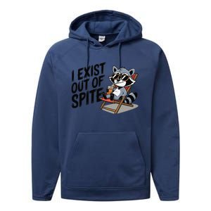 Funny Exit Spite Performance Fleece Hoodie