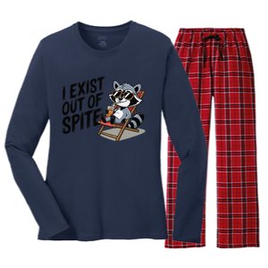 Funny Exit Spite Women's Long Sleeve Flannel Pajama Set 