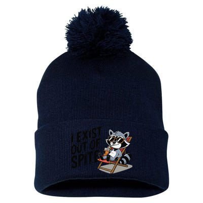 Funny Exit Spite Pom Pom 12in Knit Beanie