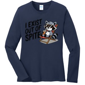 Funny Exit Spite Ladies Long Sleeve Shirt