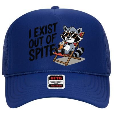 Funny Exit Spite High Crown Mesh Back Trucker Hat