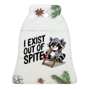 Funny Exit Spite Ceramic Bell Ornament