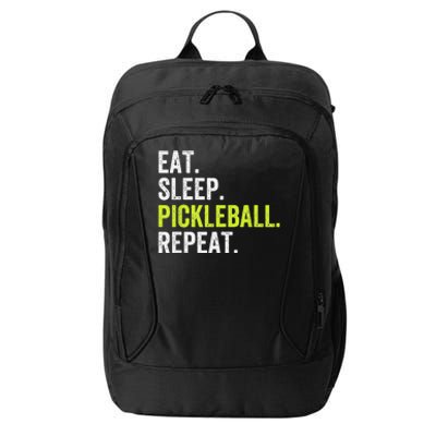 Funny Eat Sleep Pickleball Repeat Player City Backpack