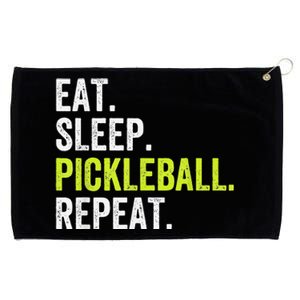 Funny Eat Sleep Pickleball Repeat Player Grommeted Golf Towel