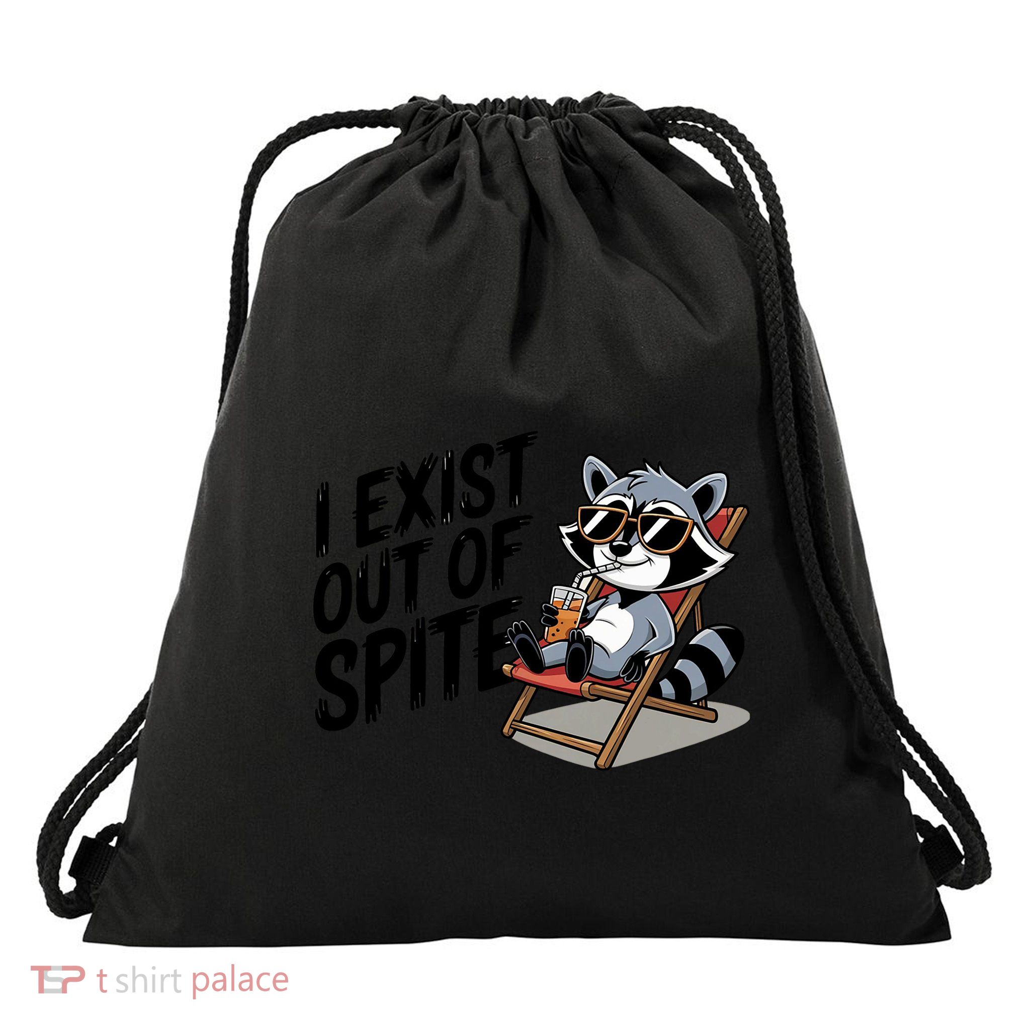 Funny Exit Spite Tees Drawstring Bag