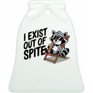 Funny Exit Spite Tees Ceramic Bell Ornament