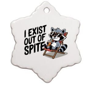 Funny Exit Spite Tees Ceramic Star Ornament