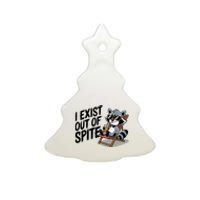 Funny Exit Spite Tees Ceramic Tree Ornament