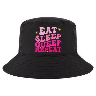 Funny Eat Sleep Queef Repeat Inappropriate Queefing Joke Cool Comfort Performance Bucket Hat